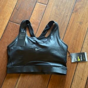 Nike Swoosh sports bra black